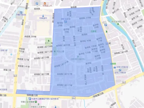 ▲桃園市6月1日平鎮區停水範圍。（圖／台灣自來水公司）
