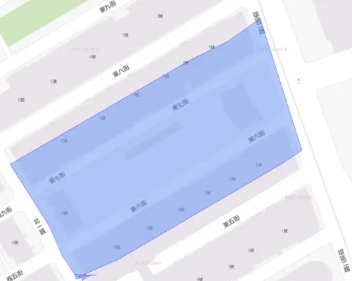 ▲高雄市前鎮區6月1日停水影響範圍。（圖／台灣自來水公司）