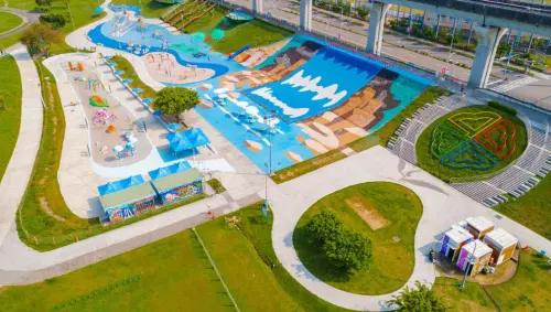 ▲三重「海世界水樂園」占地 1,500 平方公尺。（圖／新北市政府）