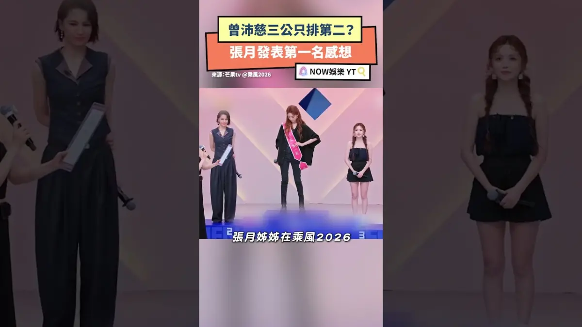 曾沛慈三公只排第二？張月發表第一名感想