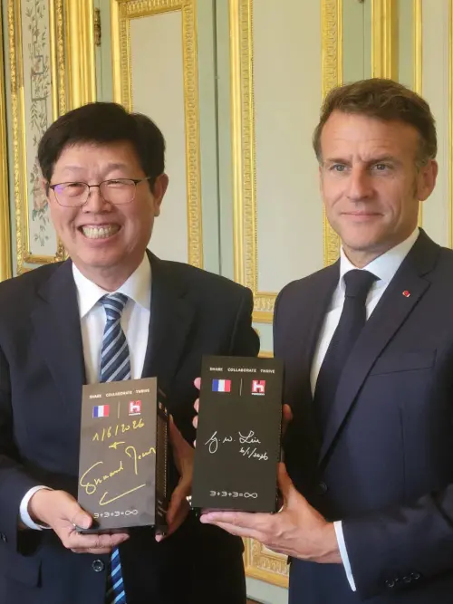 法國在台協會：劉揚偉與馬克宏會面　宣布封裝廠動土、加碼AI投資