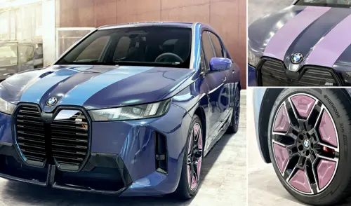 ▲E Ink元太科技彩色可變色電子紙概念車展示多色車體與輪框應用，電子紙材料可貼合3D曲面與不規則表面，讓車身外觀不再侷限於固定烤漆。（圖／翻攝官網）