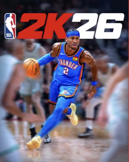 ▲雷霆隊球星 SGA 在成為《NBA 2K26》封面後，同年度也與總冠軍失之交臂。（圖／《NBA 2K26》官網）