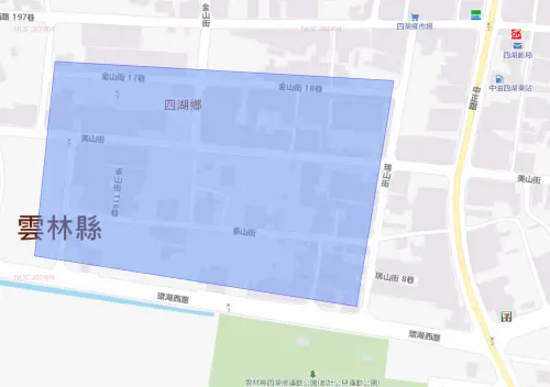 ▲雲林縣四湖鄉6月4日停水影響範圍。（圖／台灣自來水公司）
