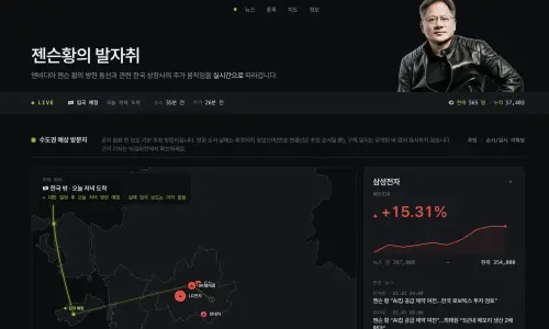 韓國人做出「黃仁勳的足跡」即時網！追星規格超扯　直接超越BTS