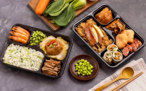 ▲台北天成飯店推出經典台式「天成台式風味便當」以及道地江浙「天成江浙風味便當」。（圖／台北天成飯店提供）