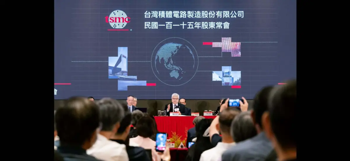 ▲台積電今日舉辦股東常會，董事長魏哲家表示公司應負擔更多社會責任。（圖／台積電提供）