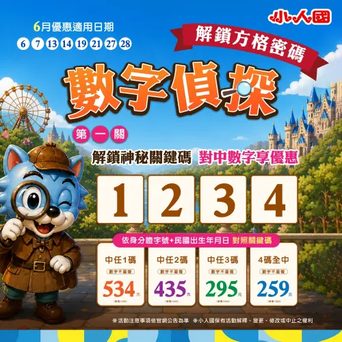 ▲小人國6月入園優惠。（圖／業者提供）