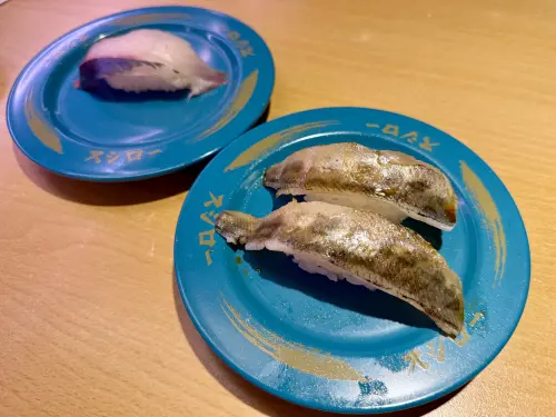 ▲壽司郎首次登場的「醬烤目光魚」70元，風味獨特。（圖／記者蕭涵云攝）