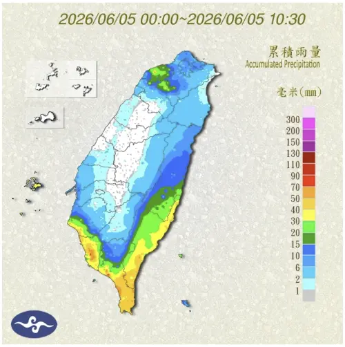 ▲這次梅雨鋒面從南部往北，曾文及南化水庫等較乾涸水庫蓄水都止跌回升，水利署表示，觀察接下來雨勢是否真的可以解決南部旱象，且對水情審慎樂觀。（圖／取自中央氣象署網站）