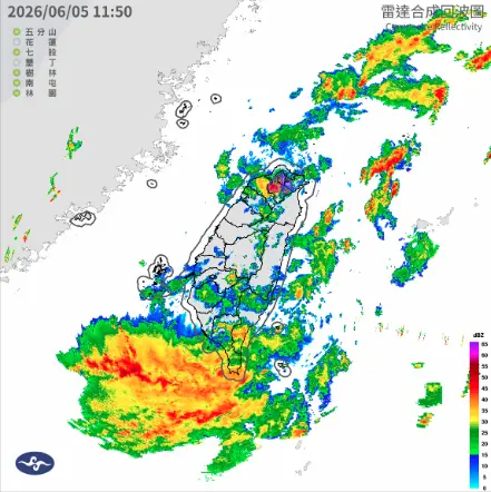 ▲中央氣象署已針對基隆市、台北市、新北市、桃園市發佈大雷雨警戒（圖／中央氣象署）