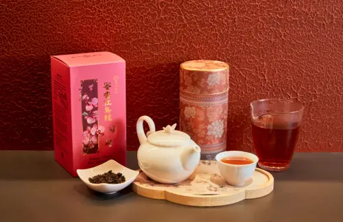 ▲風味非常獨特的「蜜香紅烏龍」，口感甘甜柔順，餘韻醇厚悠長。（圖／ NOWNEWS攝）