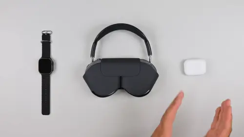 ▲圖中由左至右為山寨版Apple Watch Ultra 3、AirPods Max 2與AirPods Pro 3，這些假貨外觀相似度高，但內部構造與用料卻破綻百出。(圖／翻攝iFixit YT)