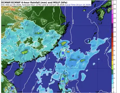 ▲天氣風險分析師吳聖宇指出，熬過下週鋒面帶來的一週強降雨後，預期端午連假（19日）起將正式轉為夏季午後雷雨的天氣型態。（圖／翻攝天氣風險粉專）