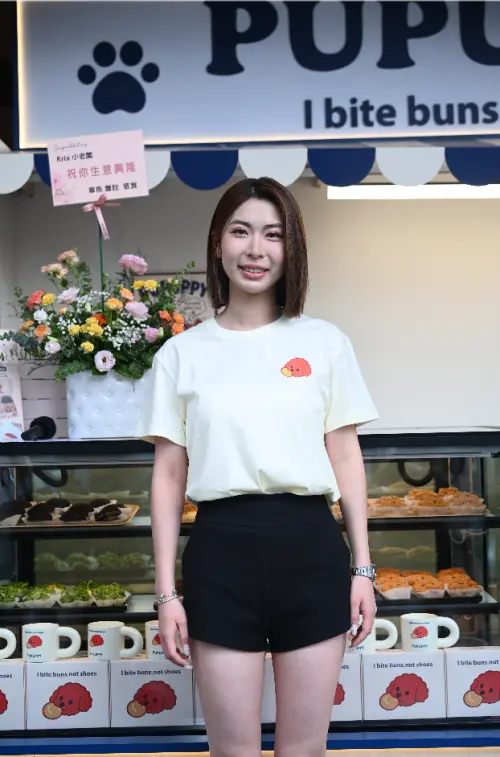 ▲林暄穎雖然因為雅方冰品包裝商標的簡體字風波，遭到酸民攻擊，但此事件也讓她更被大眾認識。（圖／記者林柏年攝）