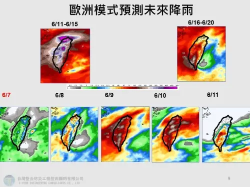 ▲賈新興提醒，此次雨勢特徵在於範圍廣、時間長，西半部、東北部及部分山區將成為主要降雨熱區，不排除出現豪雨以上等級降雨。（圖／翻攝自賈新興臉書）