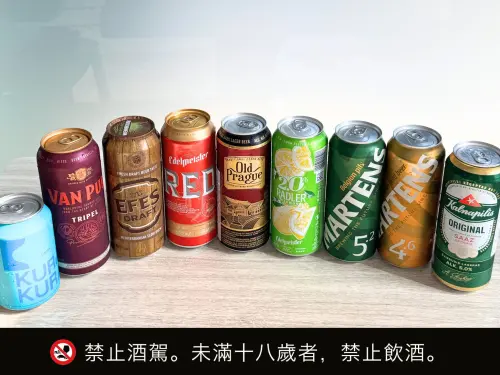 ▲美廉社主打「心動啤酒」，將多款人氣進口啤酒依照風格分類，消費滿額送5塊炸雞兌換券。（圖／業者提供）
