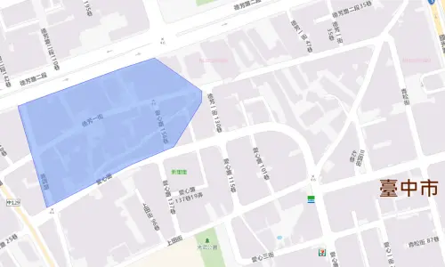 ▲台中市大里區6月8日停水影響範圍。（圖／台灣自來水公司）