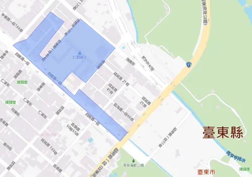 ▲台東縣6月8日停水影響範圍。（圖／台灣自來水公司）
