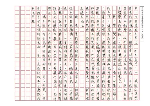 ▲考生最後以「它，是我的故事，應該活在光芒裡」作為結尾，展現出走出陰霾、正向積極的人生觀。（圖／國中教育會考官網）