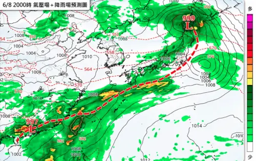 梅雨鋒面在門口！今劇烈降雨「中南部猛又久」　周二後雨勢再升級