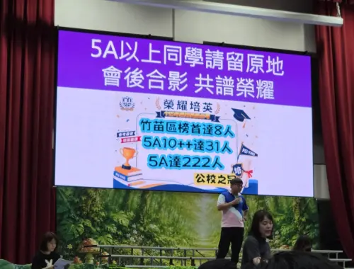 ▲新竹縣市地區的多所國中會考成績相當驚人，其中培英國中5A的同學高達222人，佔比考生比例28.50%。（圖/Threads）