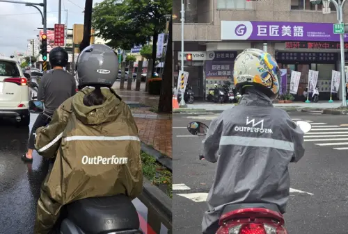 ▲網友發現路上有許多機車騎士都身穿奧德蒙的雨衣，結果貼文引起許多機車騎士共鳴。（圖/Threads）