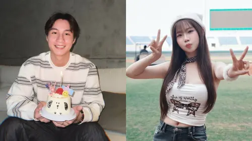 ▲味全龍Like（右）與小7歲統一獅球員林佳緯熱戀。（圖／翻攝自IG@kawai_1023、@jwwwww_w）