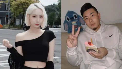 ▲樂天女孩卉妮（左）與已經轉行的前中職捕手魏全去年被拍到一起逛夜市、吃牛排，相當親密。（圖／翻攝自IG@ninidaniel、@chuan.w.__98）
