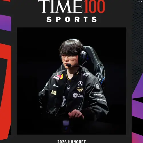 ▲《時代雜誌》（TIME）近日公布2026年「TIME100 Sports」百大最具影響力運動選手名單，《英雄聯盟》傳奇選手Faker成功入選。（圖／IG@Faker）