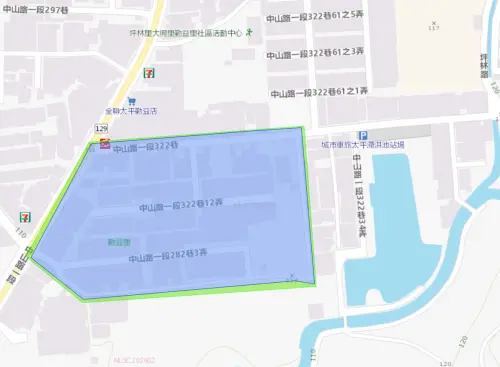 ▲台中市太平區6月11日停水影響範圍。（圖／台灣自來水公司）