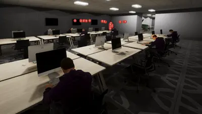 ▲玩家可從空蕩蕩的機房開始經營資料中心，逐步擴大規模並承接更多客戶需求。（圖／Data Center）