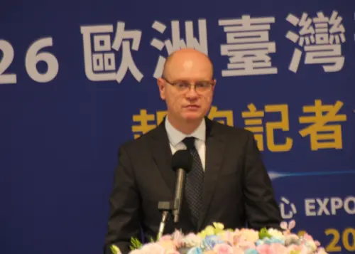 ▲畢爾斯基受訪說，波蘭歡迎所有台灣投資，包括半導體、電動車等先進產業，但像是奇美先前也有選擇在波蘭設廠，所以無論是從高科技產業到食品業都十分歡迎。（圖／記者鍾泓良攝影）