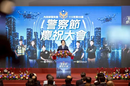 ▲賴清德下午出席「115年警察節慶祝大會」。（圖／總統府提供）