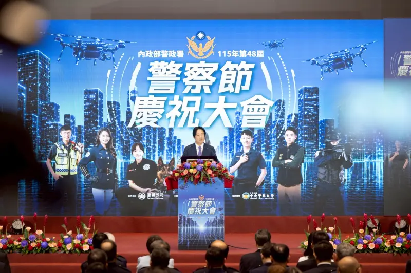    ▲賴清德下午出席「115年警察節慶祝大會」。（圖／總統府提供）  