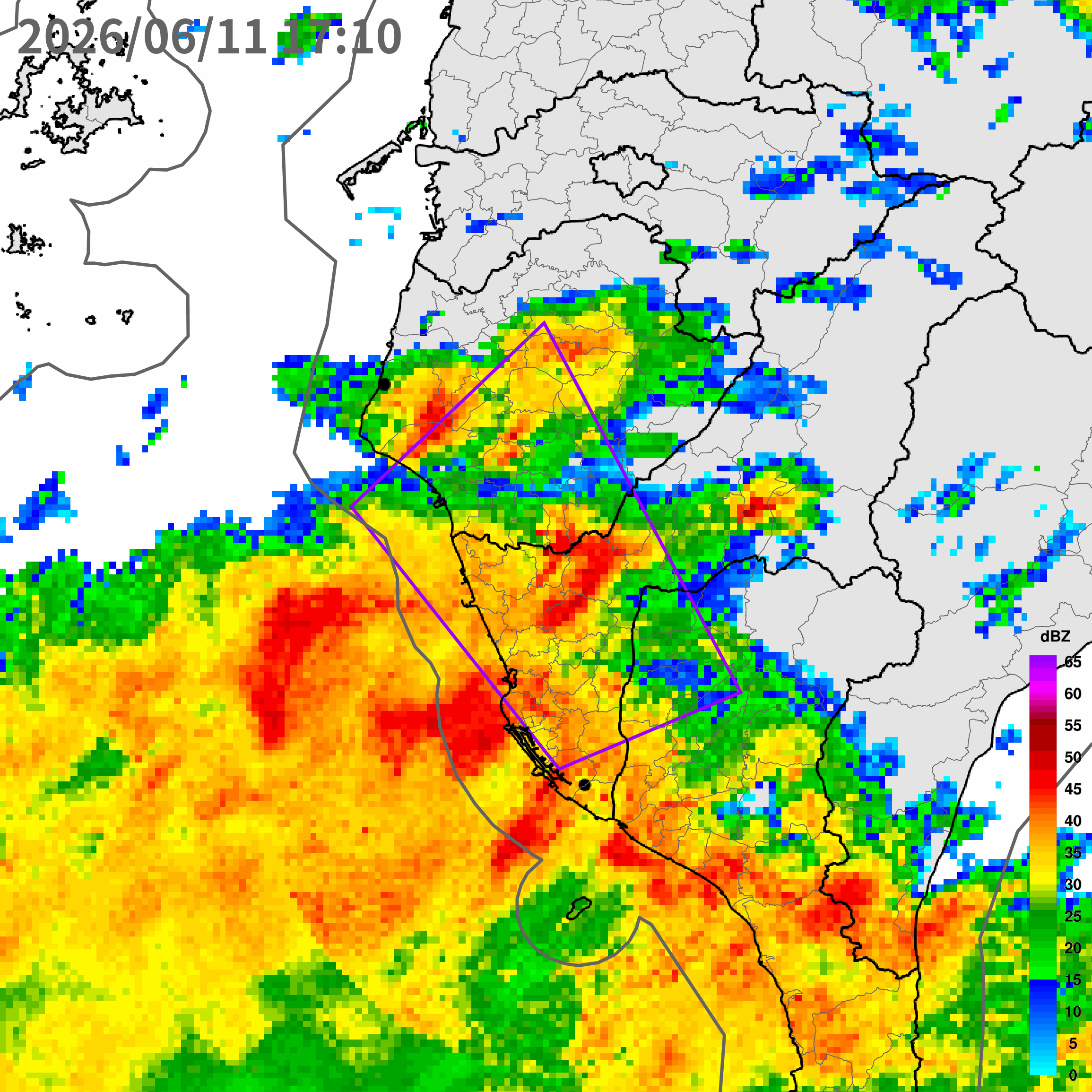▲中央氣象署18時09分氣象署發布大雷雨即時訊息。（圖／中央氣署）