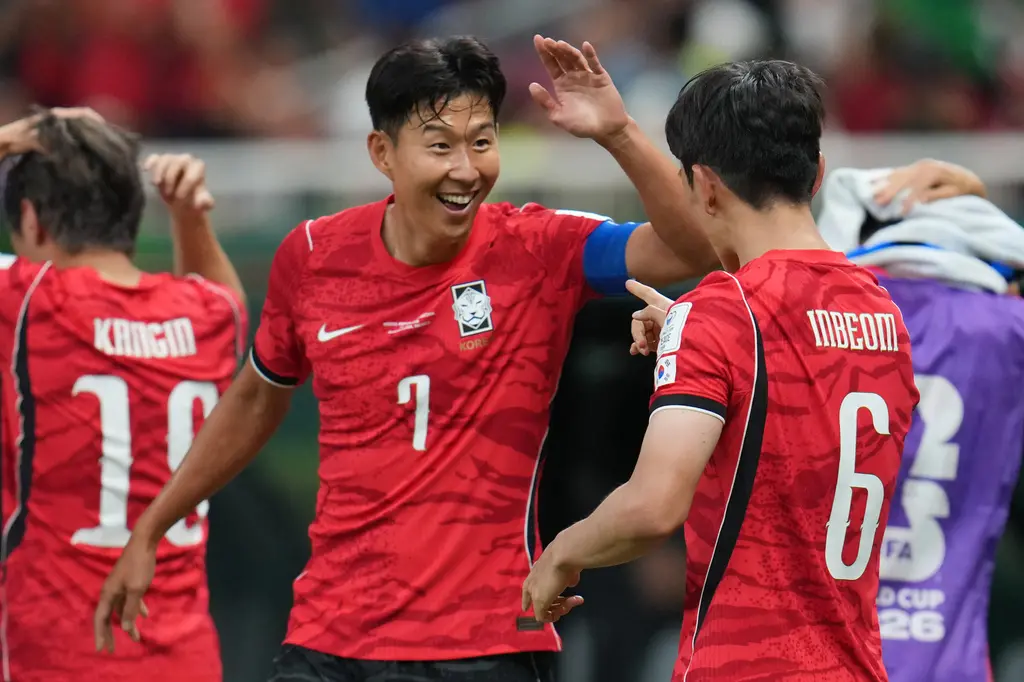 ▲亞洲傳統勁旅韓國對決睽違20年重返世界盃舞台的捷克，最終太極虎以2：1逆轉捷克，與墨西哥共同收下3分積分。（圖／美聯社／達志影像）