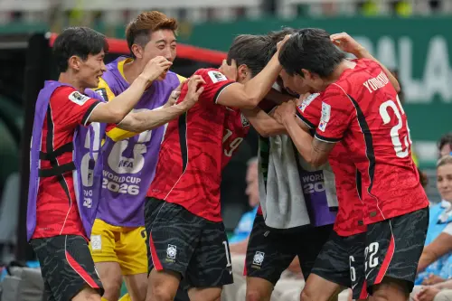 ▲韓國終場以2：1驚險逆轉捷克，睽違16年來再度摘下世界盃首戰勝利。（圖／美聯社／達志影像）