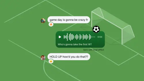 ▲Instagram推出全新「Goal!」AI語音特效，使用者傳送語音訊息即可觸發進球主題驚喜動畫。（圖／Meta提供）