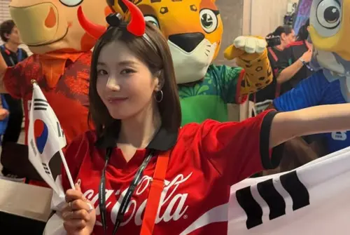 世界盃最美應援團！水彈女王權恩妃坐場下　粉絲嗨爆：難怪韓國贏