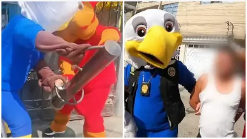 秘魯警察不講武德！扮世界盃吉祥物上門　球迷毒販秒中計被逮
