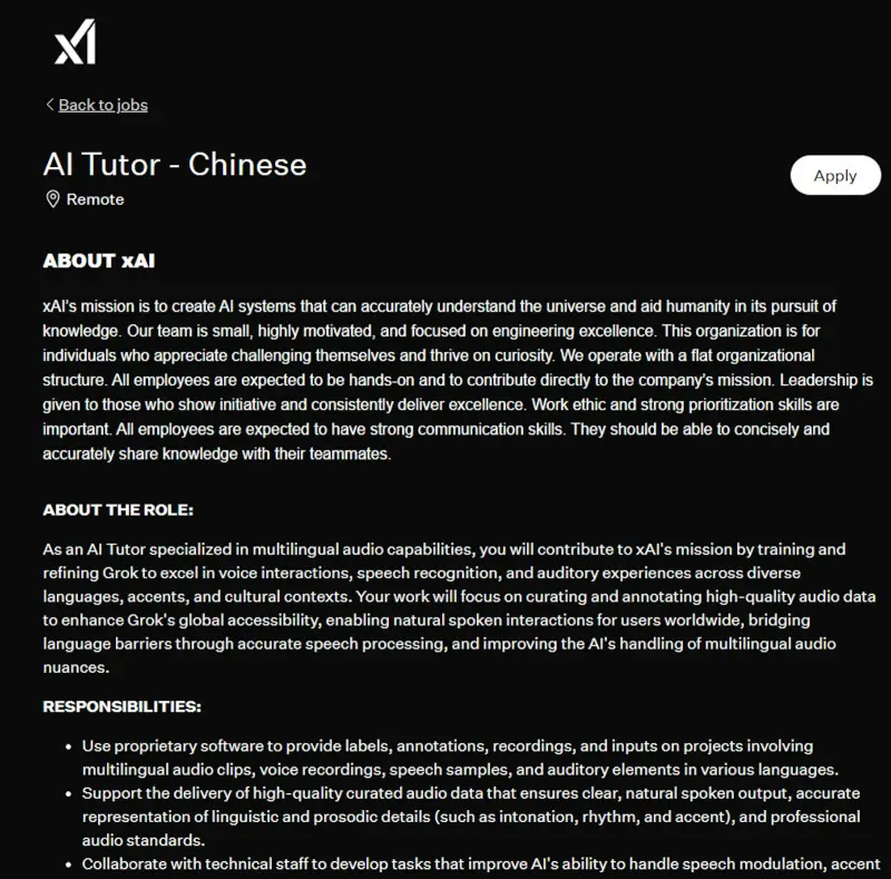    ▲馬斯克招中文導師時薪破千！精通方言成搶手條件（圖／截自Ｘ）  