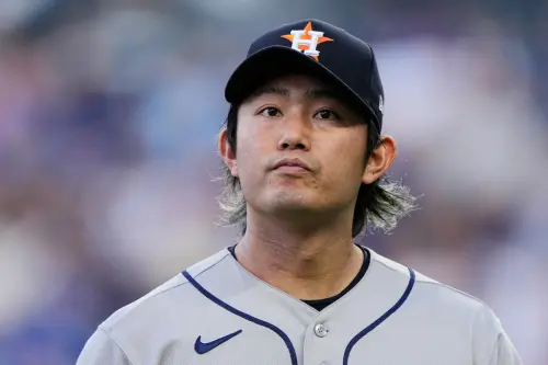 ▲日籍投手今井達也休賽季以3年5400萬美元加盟太空人，但旅美首季防禦率破5且被移至牛棚，成為前總管布朗最受質疑的補強之一。（圖／美聯社／達志影像）