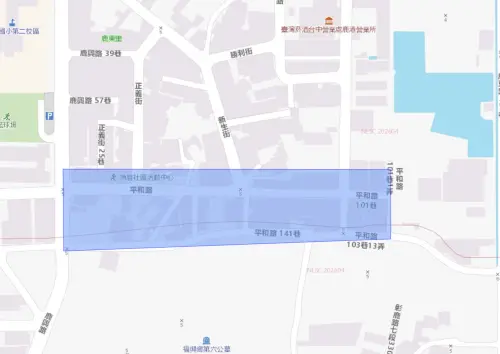 ▲彰化縣鹿港鎮6月15日停水影響範圍。（圖／台灣自來水公司）