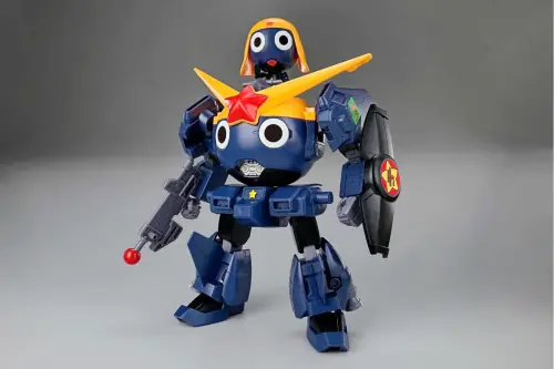 ▲限定模型「Keroro Robo Mk-II（泰坦斯配色）」採用《機動戰士Z鋼彈》泰坦斯配色設計。（圖／@keroro_anime）