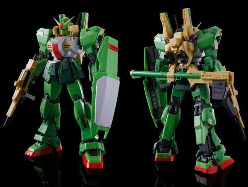 ▲「RG RX-178 鋼彈Mk-II」融合 Keroro 代表性的綠色元素。（圖／@keroro_anime）