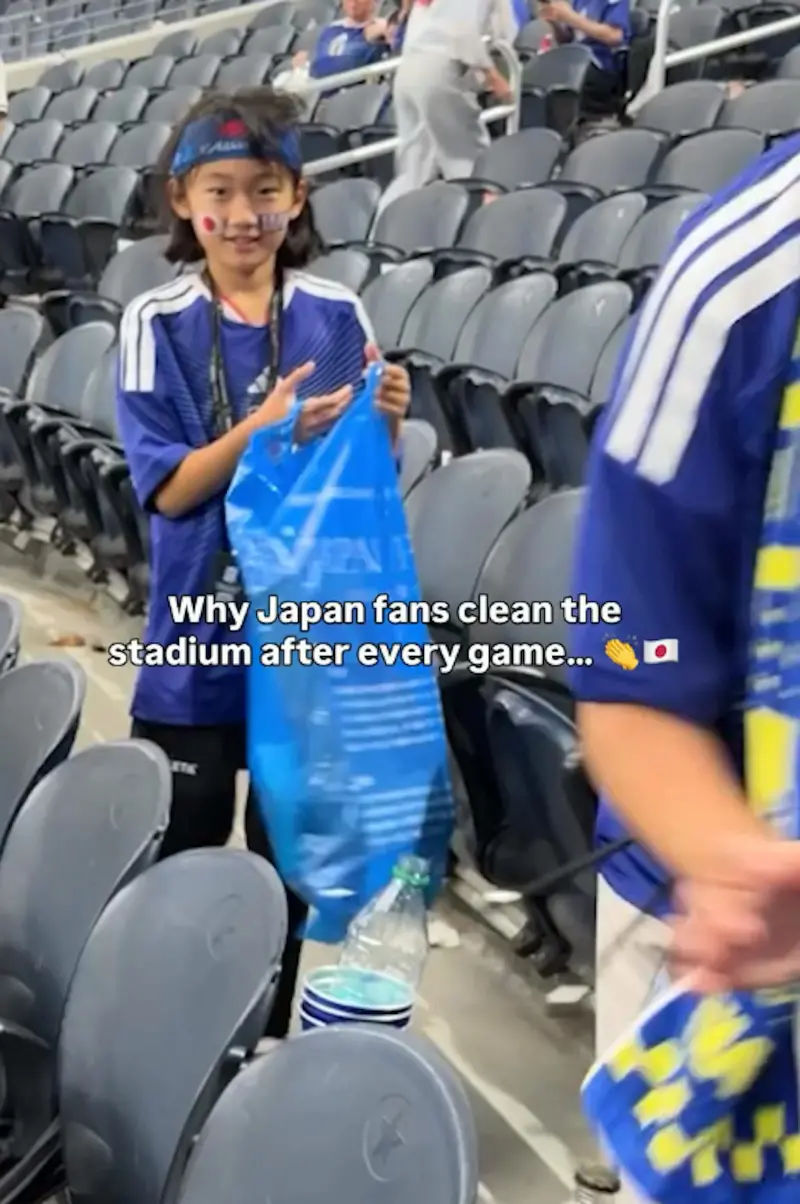 ▲日本球迷賽後變清潔隊!FIFA驚喜發文:感動全球!(圖/截自ig@FIFA官方)