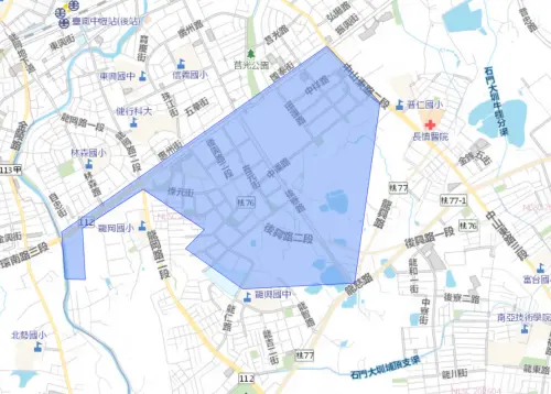 ▲桃園市6月16日停水影響範圍。（圖／自來水公司）