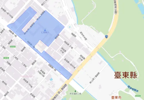 ▲台東縣6月16日停水影響範圍。（圖／自來水公司）
