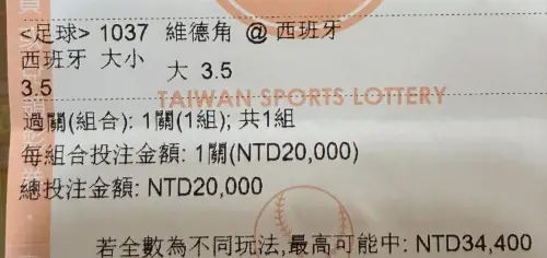 ▲全球瘋世界盃運彩，許多球迷都看好西班牙踢贏維德角，不讓分盤、大分盤都是重注狂下，結果雙方踢和，許多玩家慘虧。（圖/Threads）